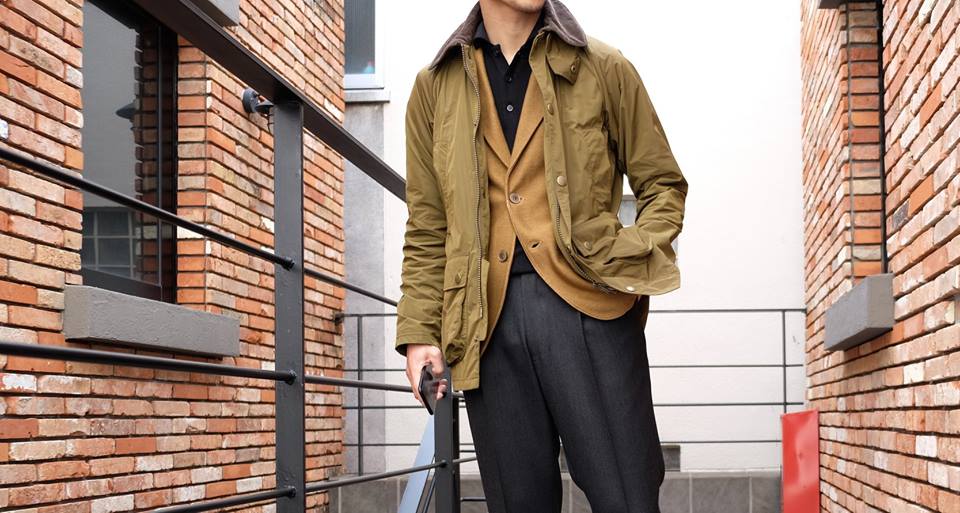 メール便可/取り寄せ 美品Barbour BEDALE PEACHED 38 バブアー ピーチ