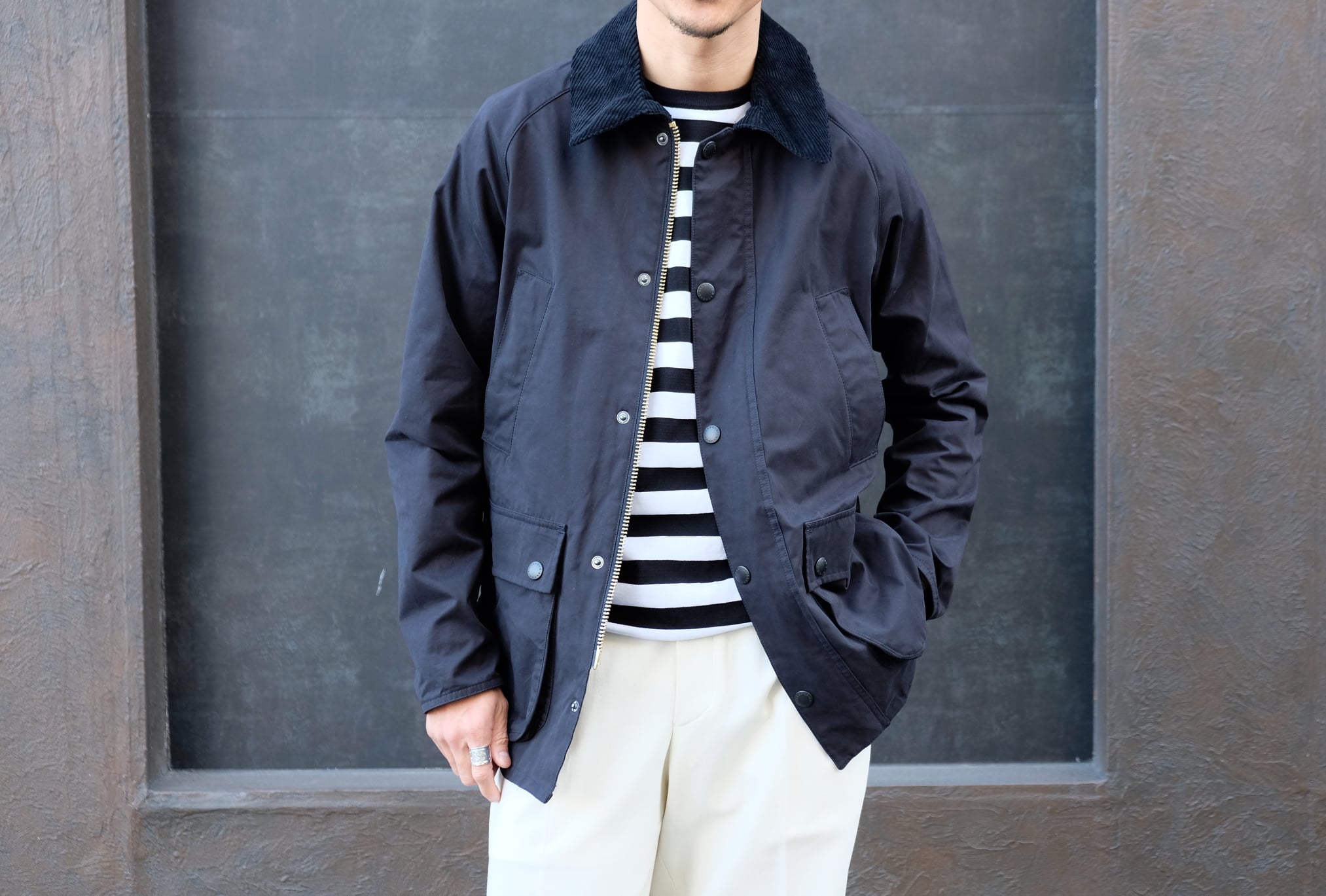 Barbour ビデイル 36 SL ネイビー 春バブアー ビームス | www