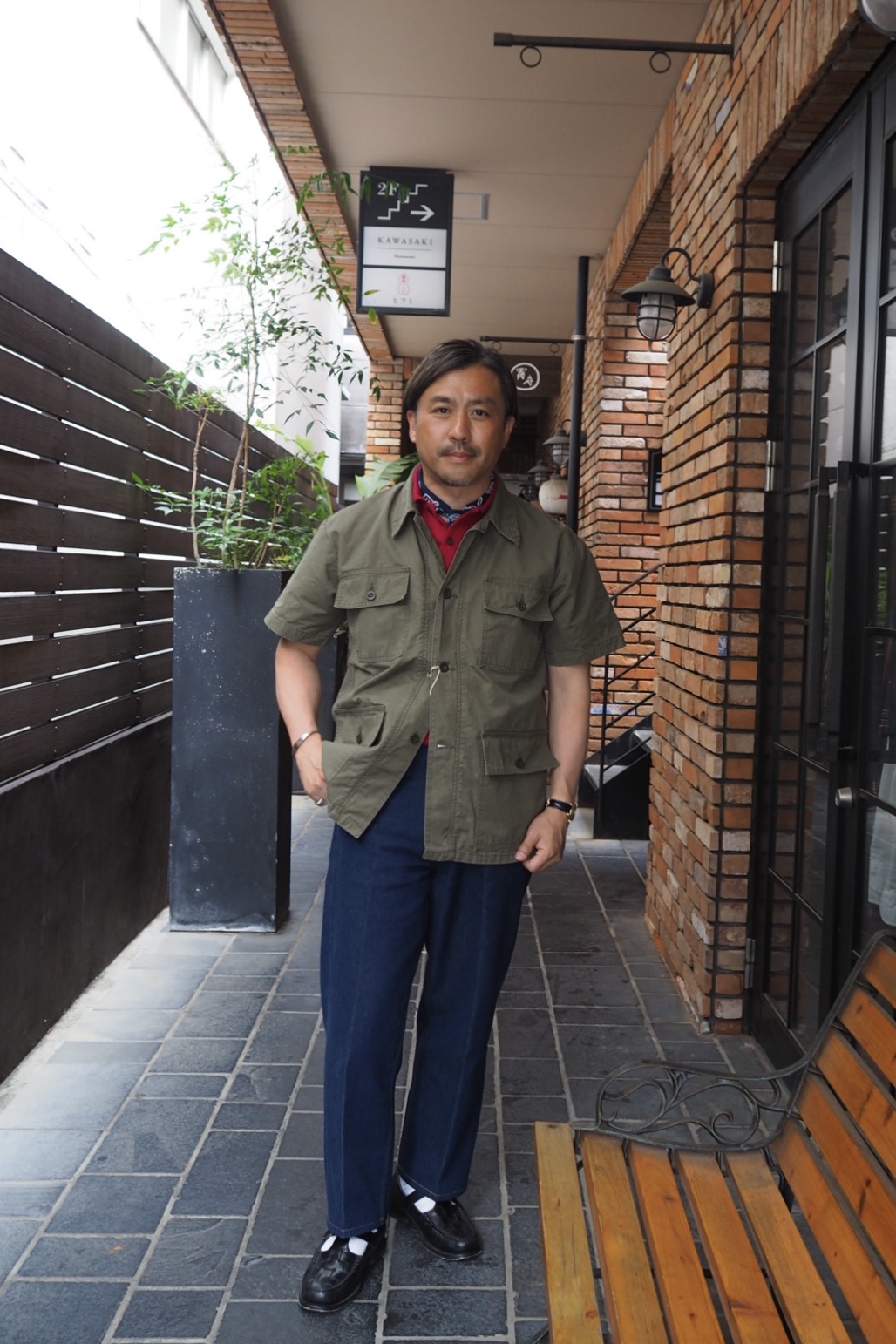 オアスロウ Utility Short Sleeve Work Shirt Jacket | Giotto